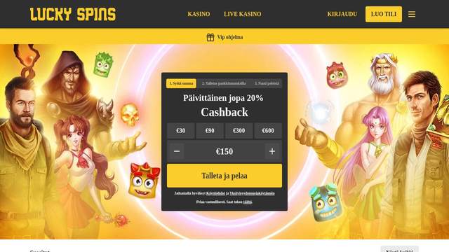 Lucky Spins casino screenshot